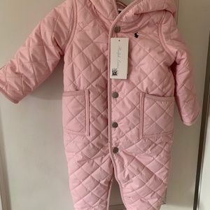 Ralph Lauren Baby Girl Snowsuit, 6 Months, New With Tag